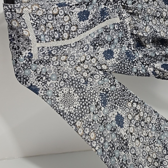 {Suncoo Paris} Blue Floral Print Blouse with Tassle Details - Size XS - Picture 6 of 17